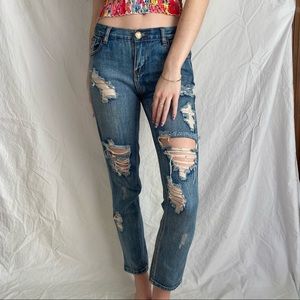 One Teaspoon Awesome Baggie Ripped Jeans